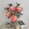 4 Pcs Coral Pink Artificial Peonies – Fake Silk Flowers with Stems, Realistic Peony Bush for Home Decor (Coral Pink)